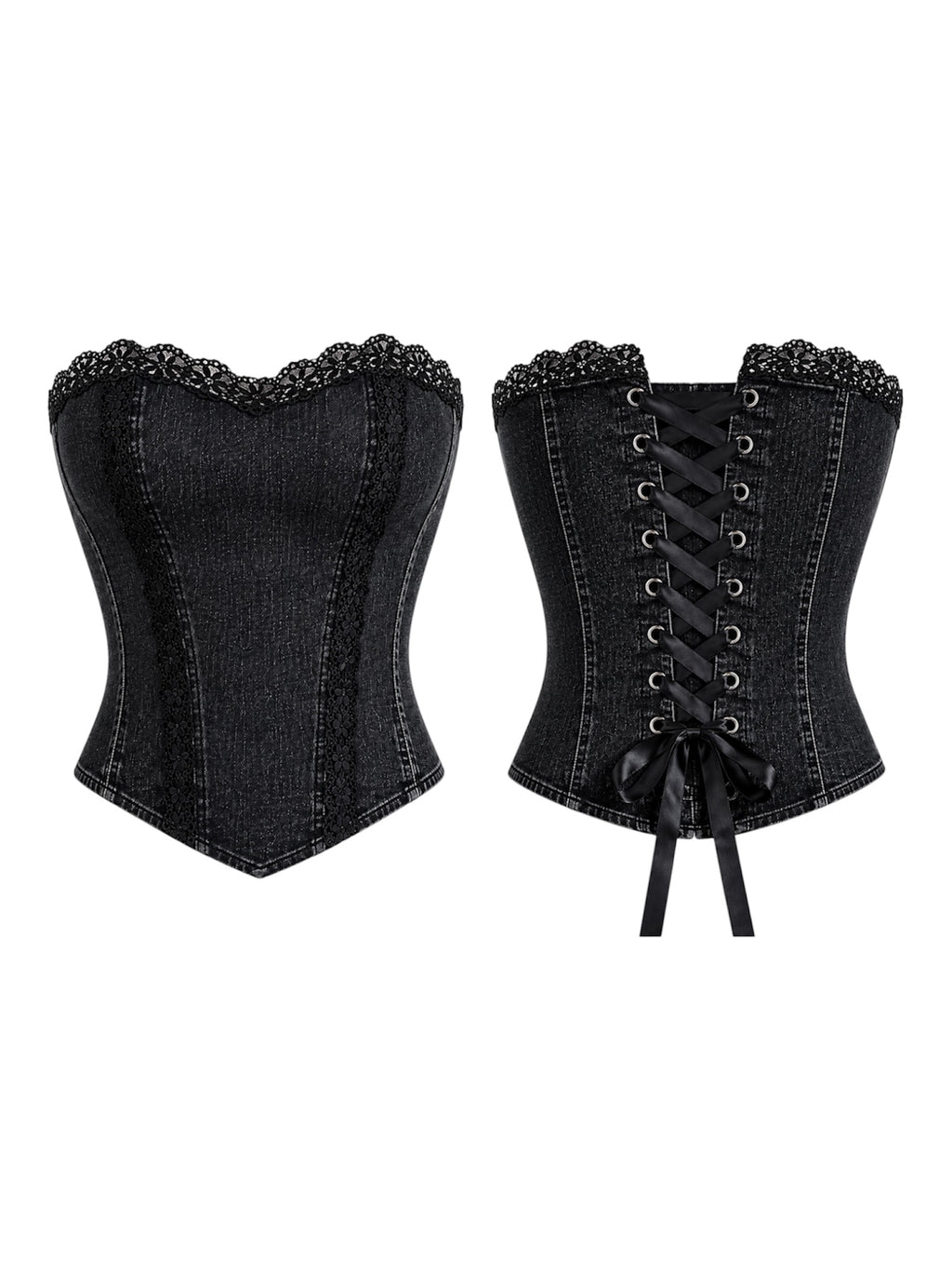 Midnight Widow Denim Top
