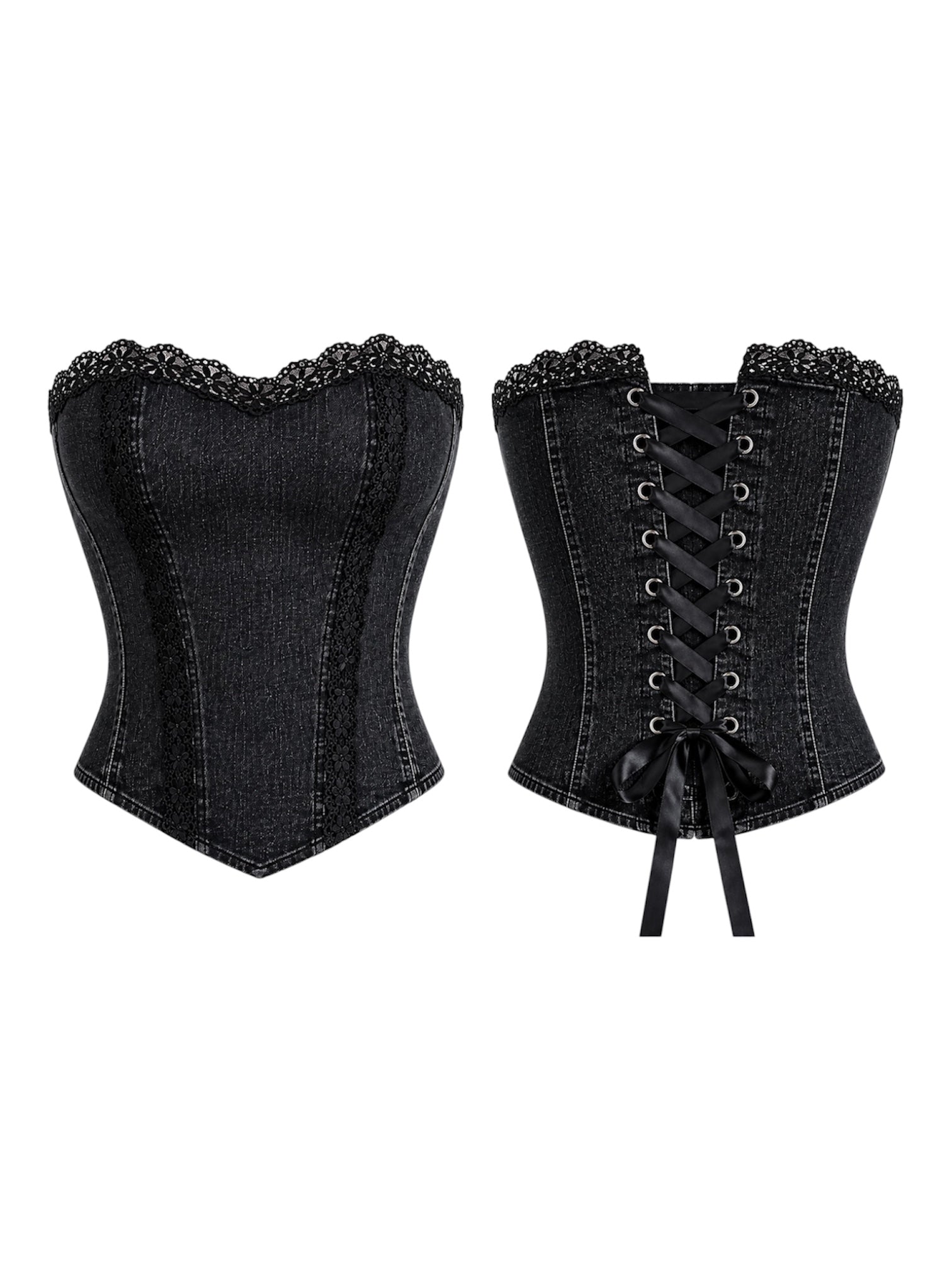 Midnight Widow Denim Top